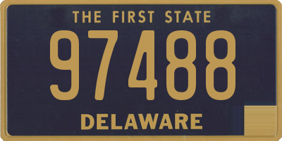 DE license plate 97488