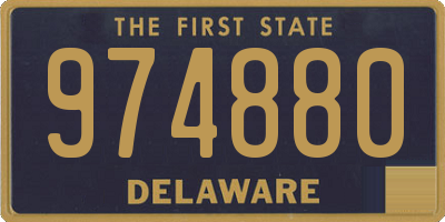 DE license plate 974880