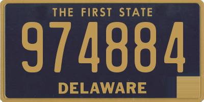 DE license plate 974884