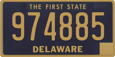 DE license plate 974885