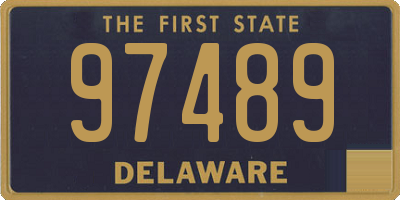 DE license plate 97489