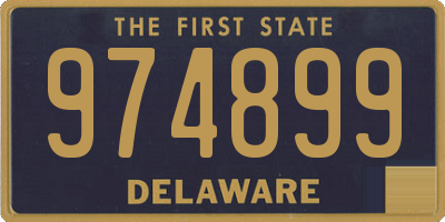 DE license plate 974899