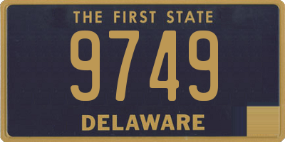 DE license plate 9749