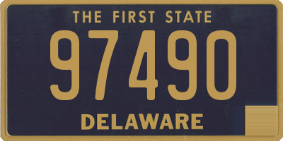 DE license plate 97490