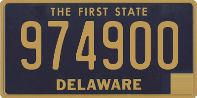 DE license plate 974900