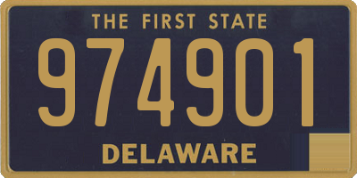 DE license plate 974901