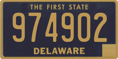 DE license plate 974902