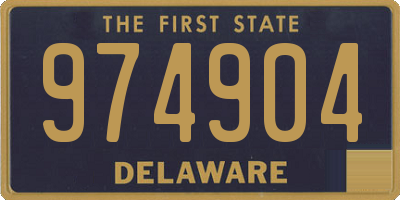 DE license plate 974904