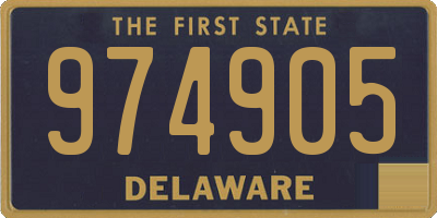 DE license plate 974905