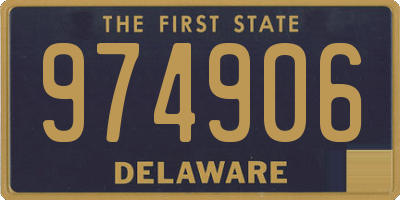 DE license plate 974906