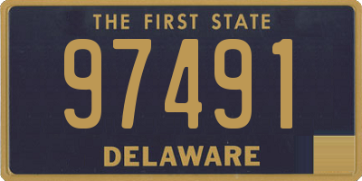 DE license plate 97491
