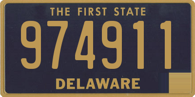 DE license plate 974911