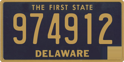 DE license plate 974912