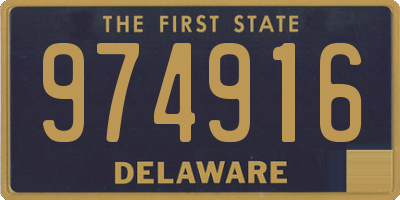 DE license plate 974916