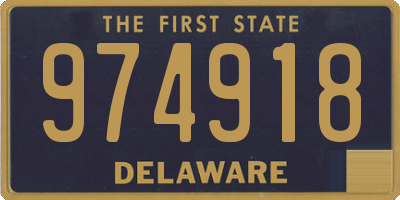 DE license plate 974918