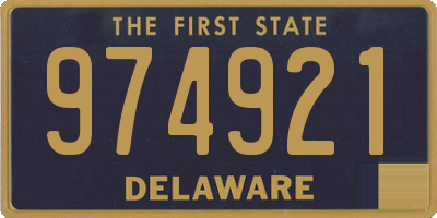 DE license plate 974921