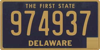 DE license plate 974937