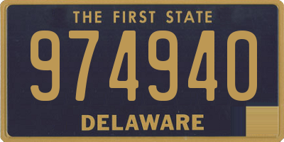 DE license plate 974940