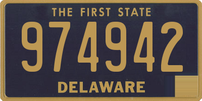 DE license plate 974942