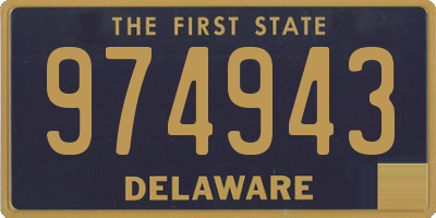 DE license plate 974943