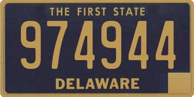 DE license plate 974944