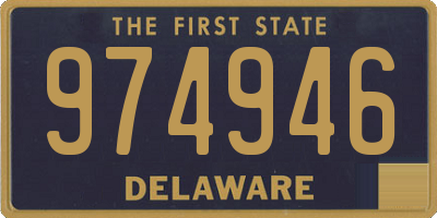 DE license plate 974946