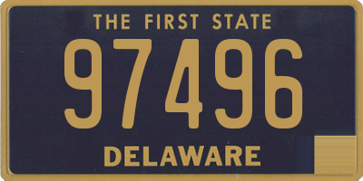 DE license plate 97496