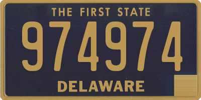 DE license plate 974974