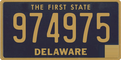 DE license plate 974975