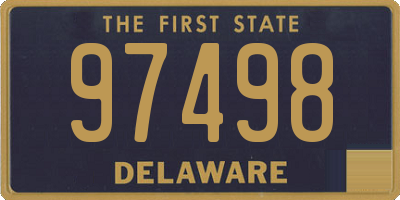 DE license plate 97498