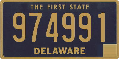 DE license plate 974991