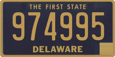 DE license plate 974995