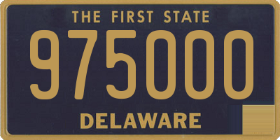 DE license plate 975000