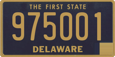 DE license plate 975001