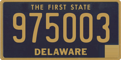 DE license plate 975003