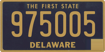 DE license plate 975005