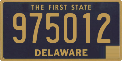 DE license plate 975012