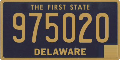 DE license plate 975020