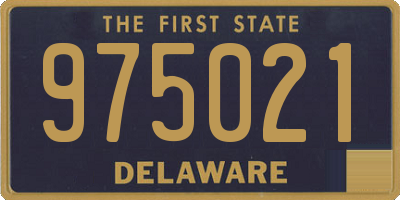 DE license plate 975021