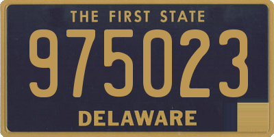 DE license plate 975023