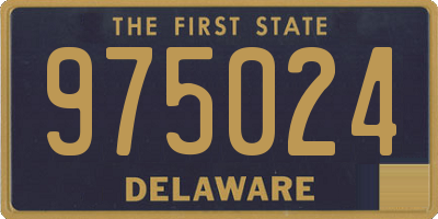 DE license plate 975024