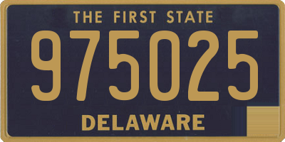 DE license plate 975025