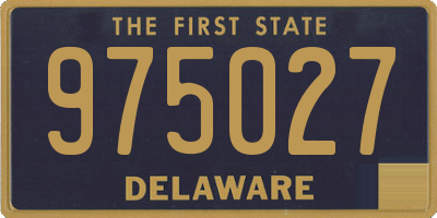 DE license plate 975027