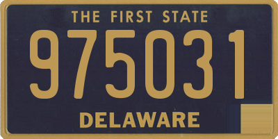 DE license plate 975031