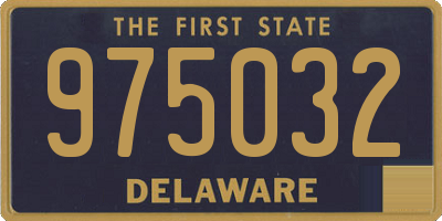 DE license plate 975032