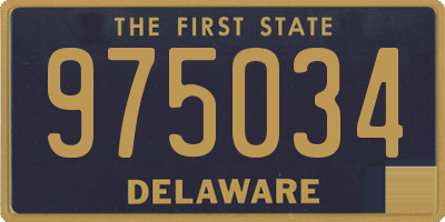 DE license plate 975034