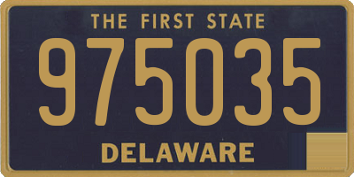 DE license plate 975035