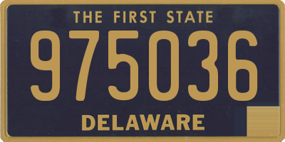 DE license plate 975036