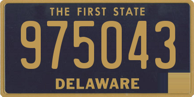 DE license plate 975043