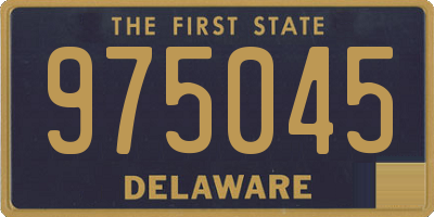 DE license plate 975045